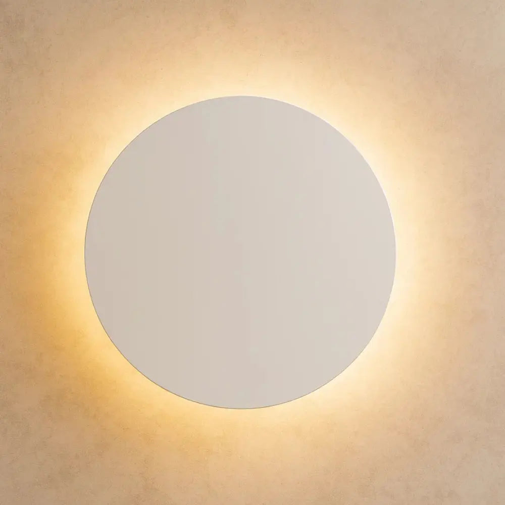 Applique Murale Ronde - Lueur Orbital | Viora - Blanc / Ø 30cm | Delvanie