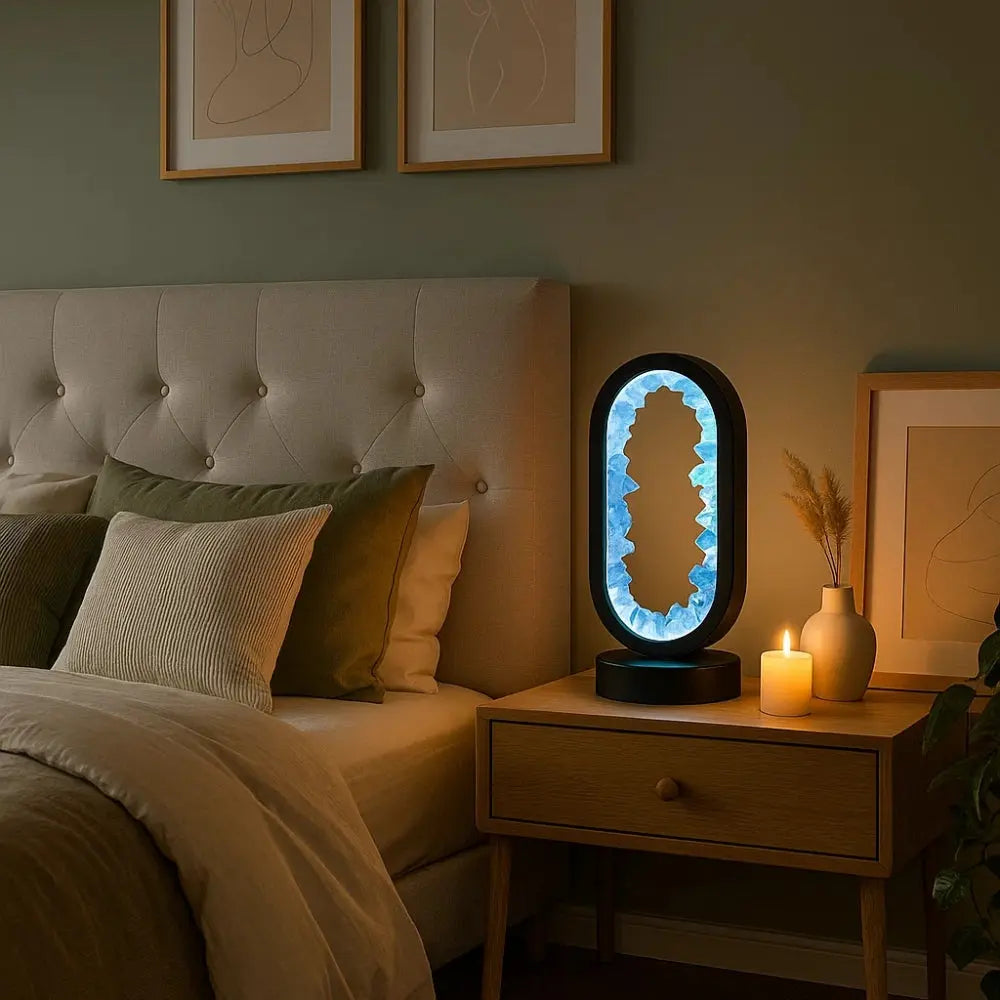 Lampe Cristal - Sérénité Améthyste | Auralight - | Delvanie