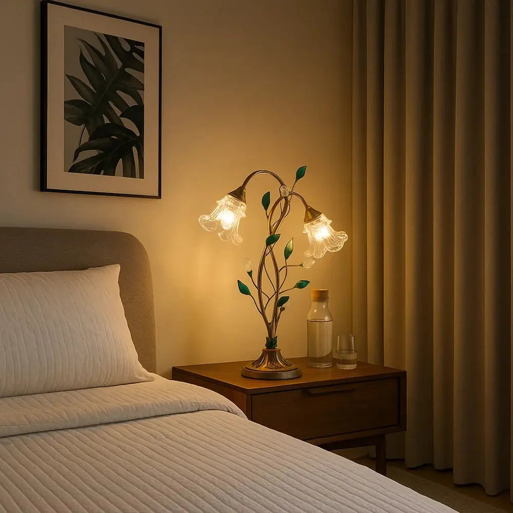 Lampe Fleur - Fleur Cristal Vintage | Floréline - | Delvanie