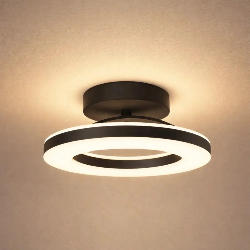 Lumière Plafond - Anneau Doré Flottant | Lyséa - | Delvanie