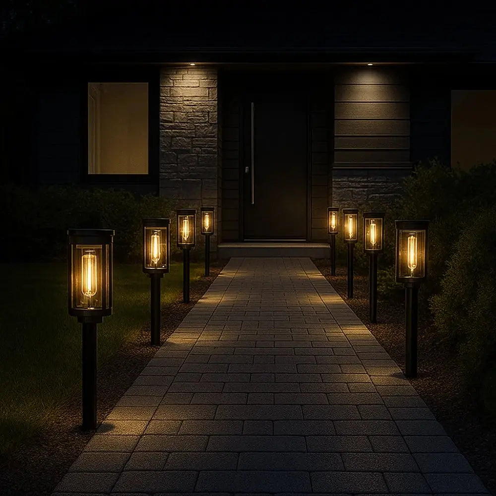 Lampes Exterieur Solaire - Lueur Envoûtante | LumiSol - 8 pièces. | Delvanie