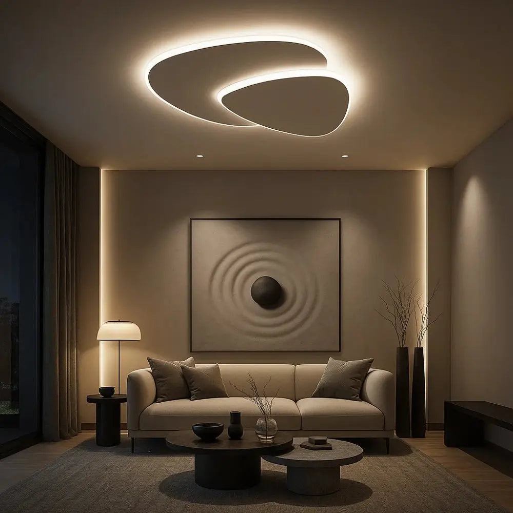 Plafonnier LED - Éclat Minimaliste | Solara - | Delvanie