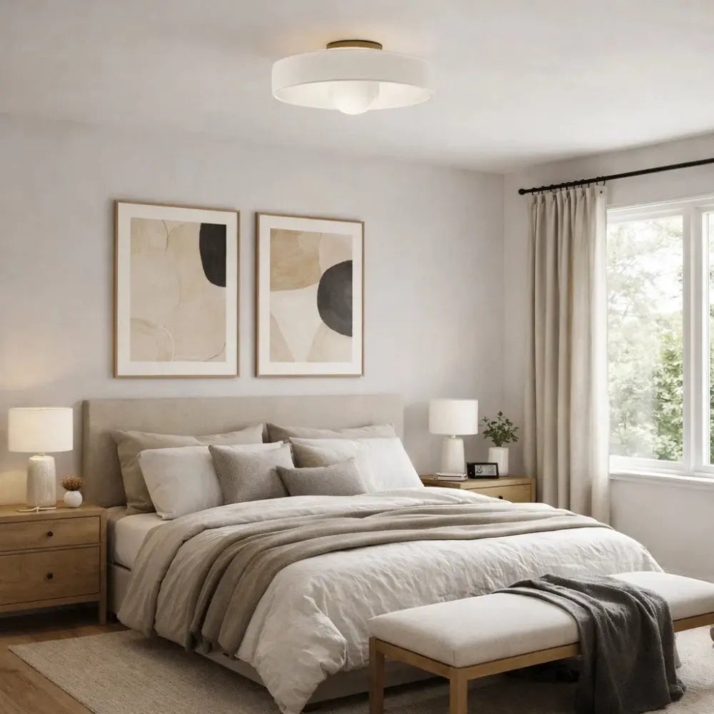 Plafonnier Luminaire Led - Halo Solaire Contemporain | Heliora - | Delvanie