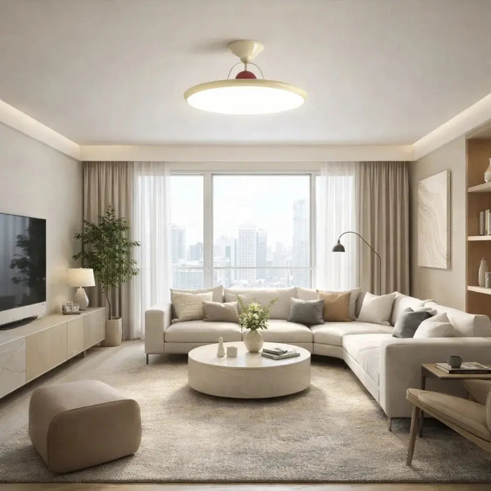 LED Ceiling Light for Living Room - Soft Contemporary Halo | Solynor