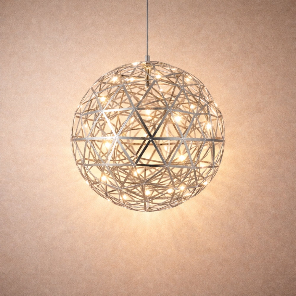 Pendant Light Design - Chrome Firework Globe | Stellora