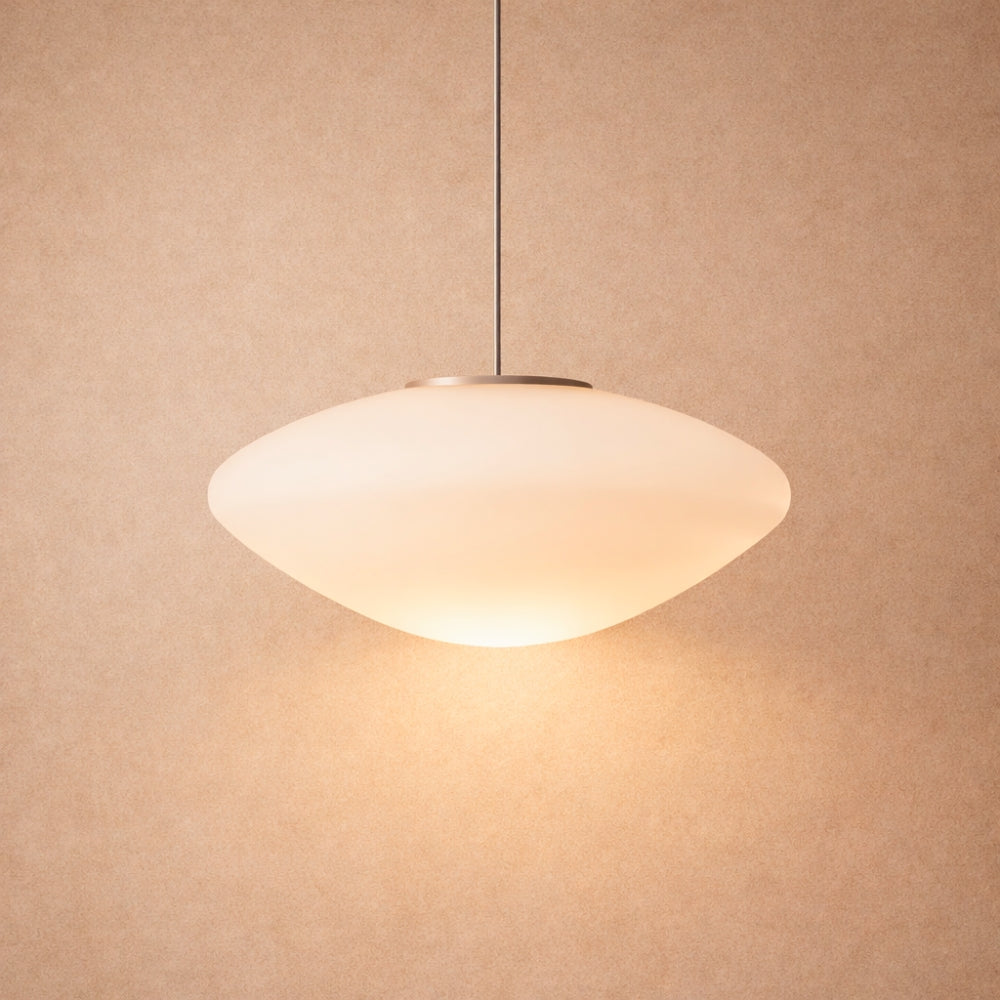 LED Pendant Light - Floating Opaline Pebble | Opalyn