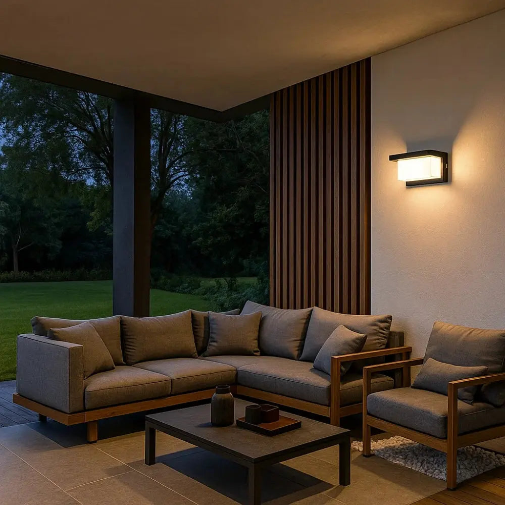 Applique Murale Exterieur Detecteur de Mouvement - | Elevation -  |   Delvanie