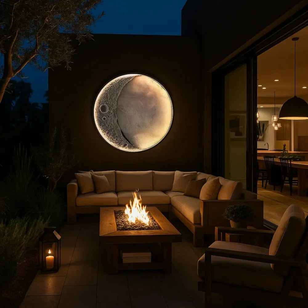 Applique exterieure - Lune d’Inox | Elysor -  |   Delvanie