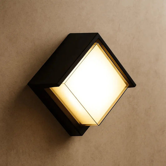 Applique murale exterieur cube - Lumière Angulaire | Bravion -  |   Delvanie