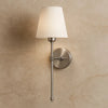 Applique Murale Metal - Flambeau Métallique Raffiné | Princélya - Argent |   Delvanie