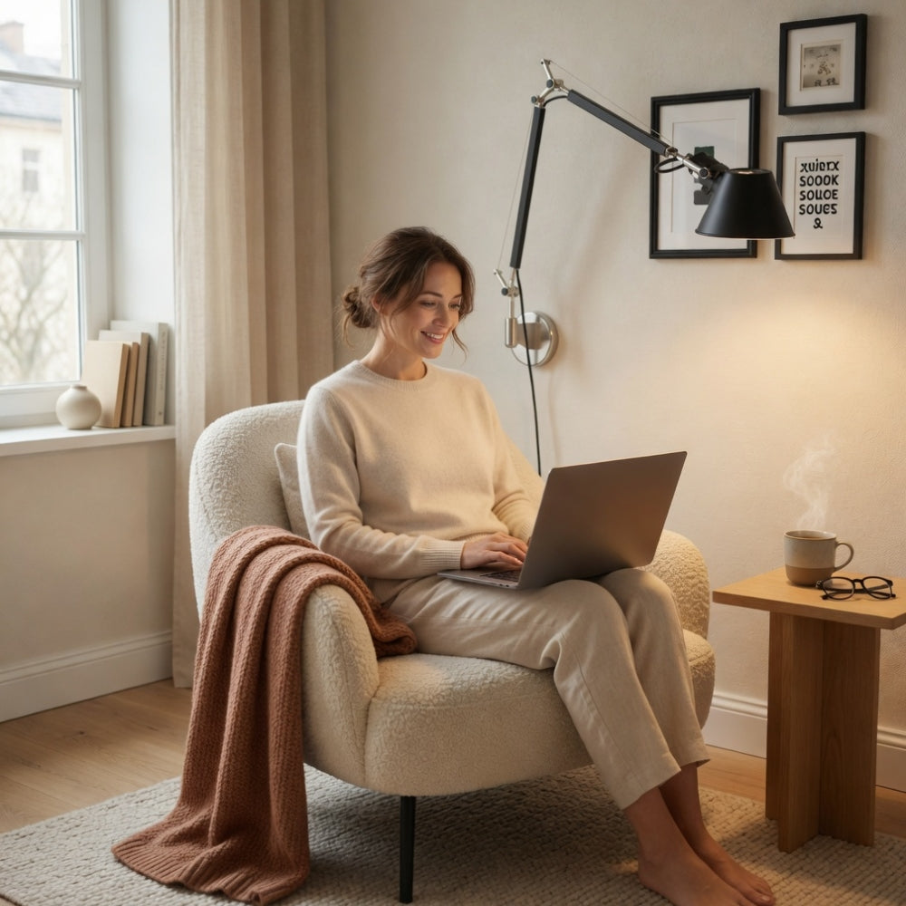 Applique Murale Moderne - Bras Articulé Métal | Flexyn