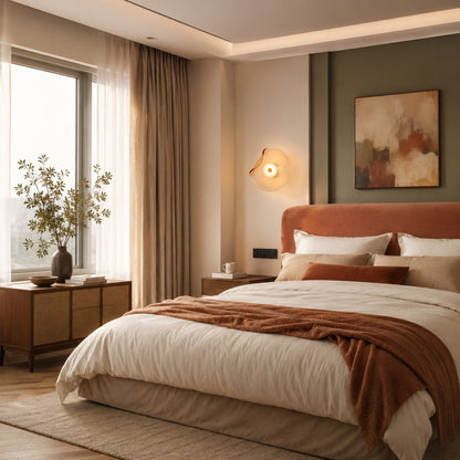 Applique Murale en Verre - Galet Sculpté Organique | Galora