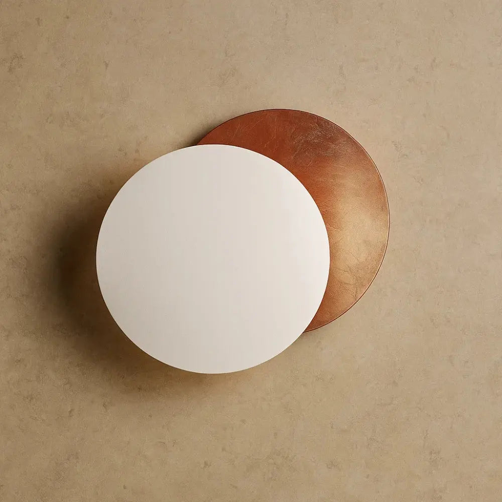 Applique Luminaire Eclipse - Système Solaire | Orbita - Cuivre/Blanc / 25cm |   Delvanie