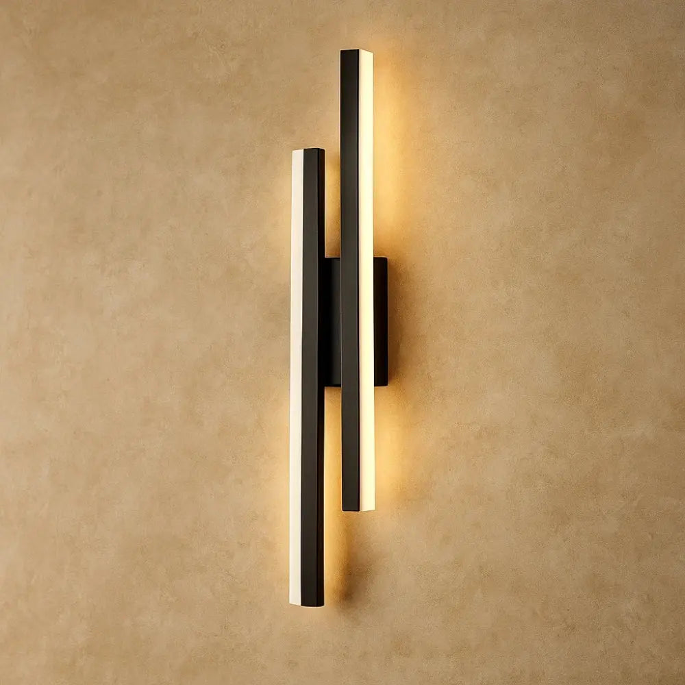 Applique Murale - Lueur Sculptée | Althera - Noir (à droite) |   Delvanie