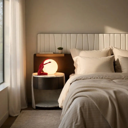 Boule Lampe - Sphère Sculptée Nordique | Orbélya -  |   Delvanie