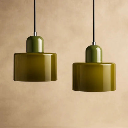 Suspension Luminaire en Verre - Élégance Contemporaine | GlassAura -  |   Delvanie