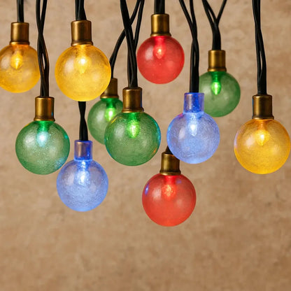 Guirlande Lumineuse Extérieur Solaire - Lueurs Festives Bohèmes | Lunavia - Multicolore / 200LED(22M) |   Delvanie