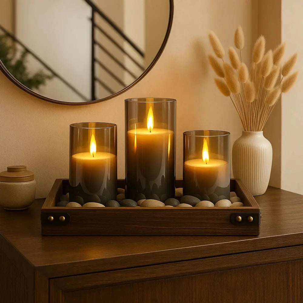 Lampe Bougie - Le Trio Éternel | Solara -  |   Delvanie