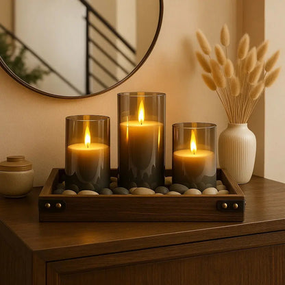 Lampe Bougie - Le Trio Éternel | Solara -  |   Delvanie