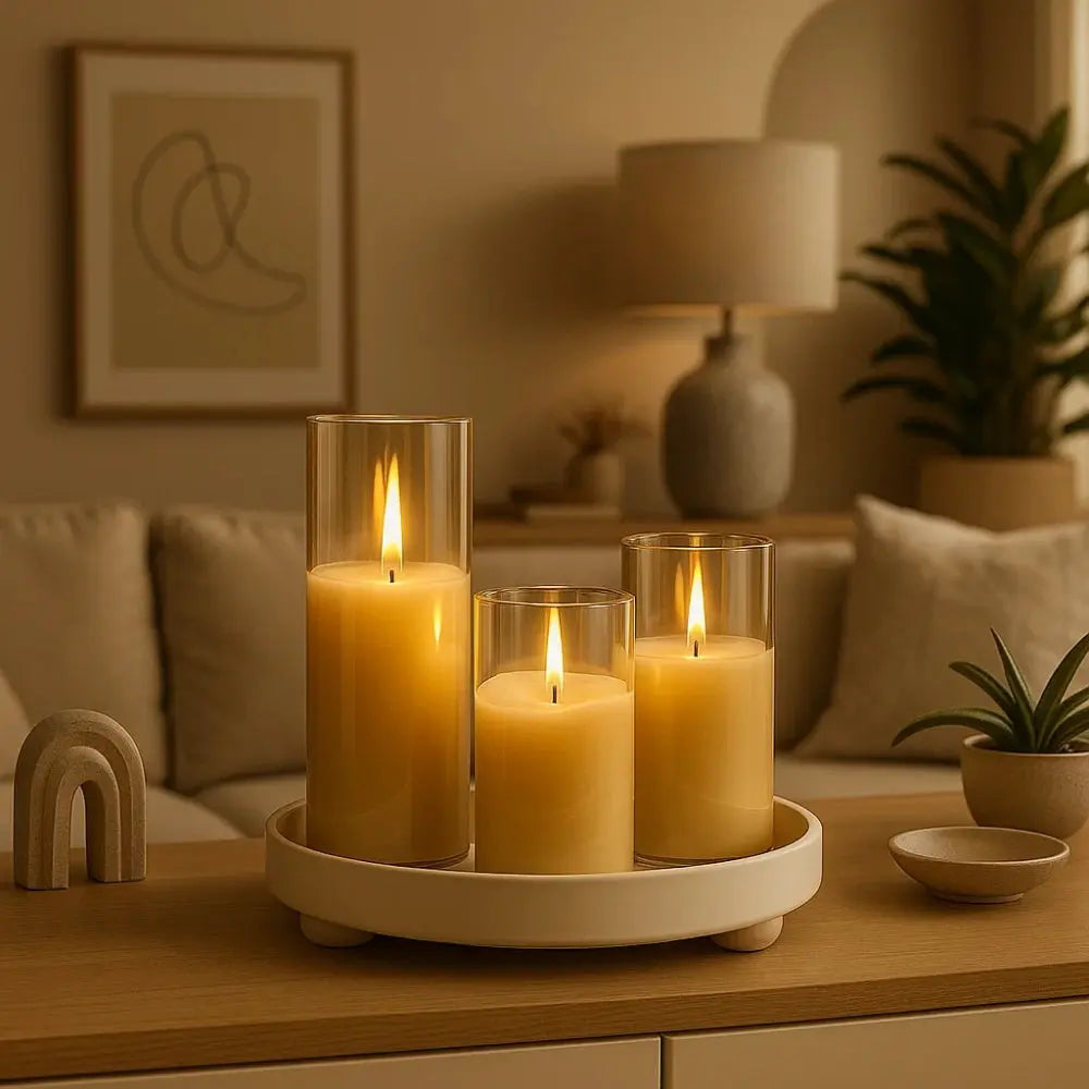 Lampe Bougie - Le Trio Éternel | Solara -  |   Delvanie