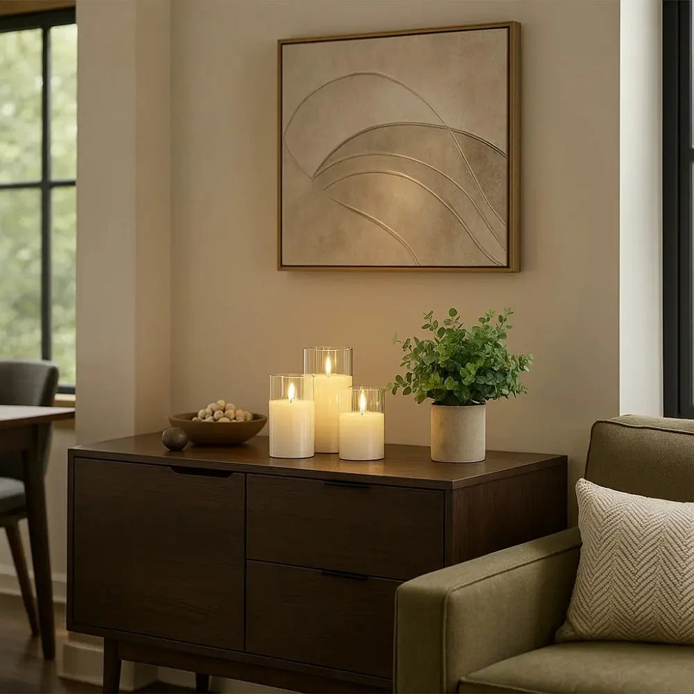 Lampe Bougie - Le Trio Éternel | Solara -  |   Delvanie