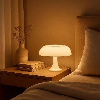 Lampe Champignon Blanche - Éclat Pur | Silvora -  |   Delvanie