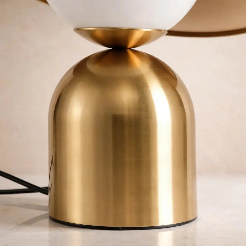 Lampe Champignon Vintage - Dôme doré lumineux | Mycaria -  |   Delvanie