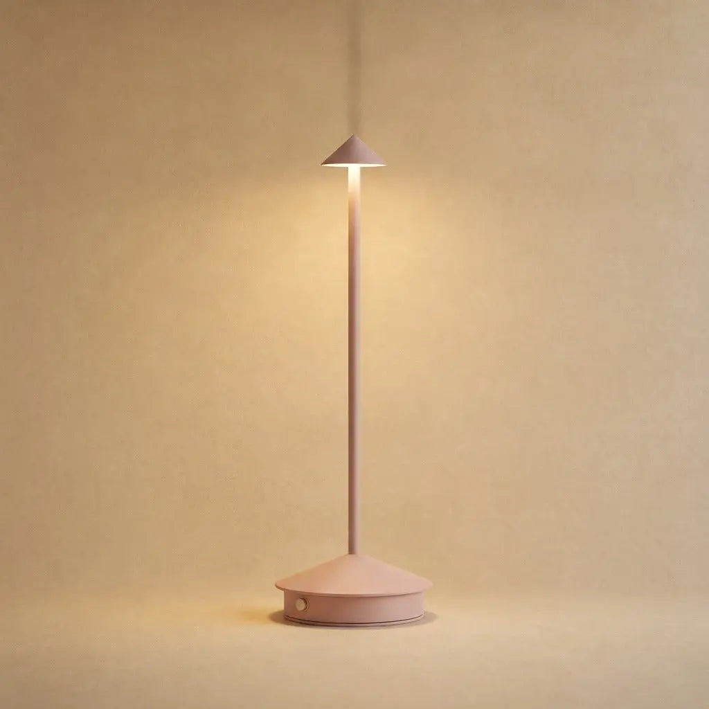 Lampe de table sans fil Yuzano coloris rose