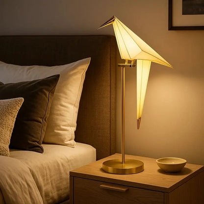 Lampe Design - La lumière perchée | Origami -  |   Delvanie