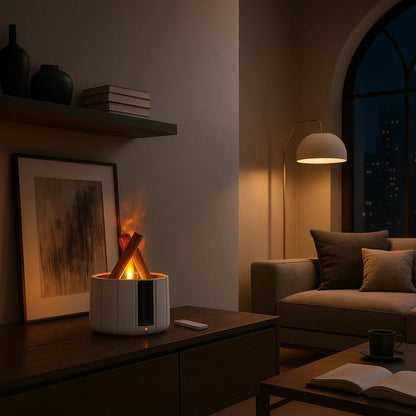 Lampe Flamme - Flamme Brumeuse Apaisante | Pyrelia -  |   Delvanie