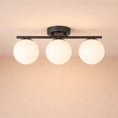 Lampe Plafonnier Led - Duo Laiton Opalin | Dorvëa -  |   Delvanie