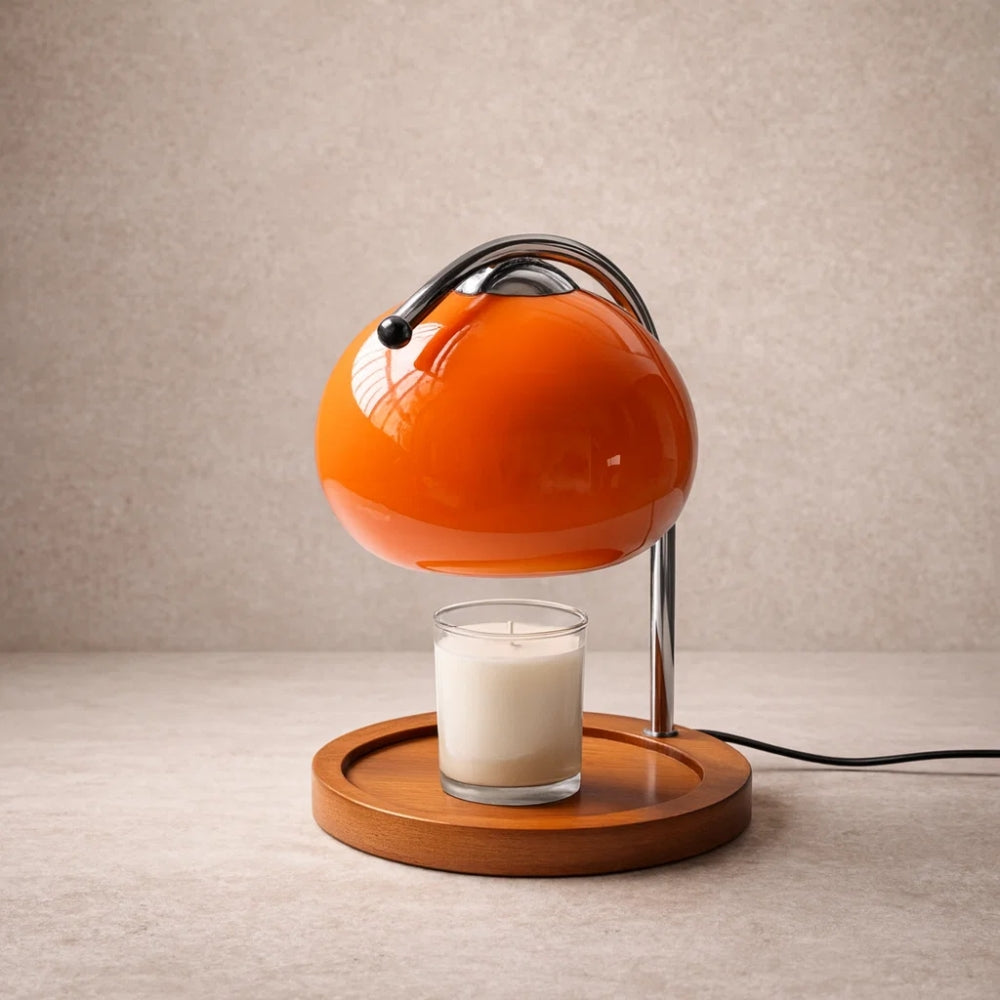 Lampe de Chevet Moderne - Verre Bois Japandi | Yunari -  |   Delvanie