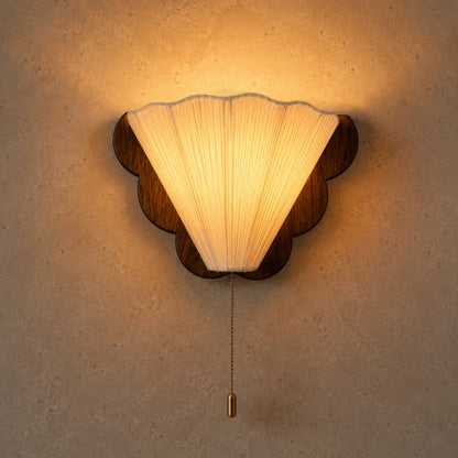 Lampe Applique Murale - Éventail Rétro Bois | Ventyra