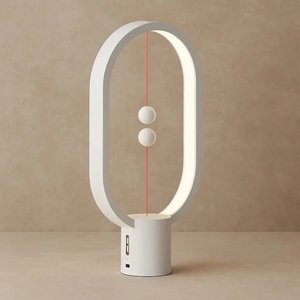 Lampe Magnétique - Lumière Futuriste | Magnetra - Blanc |   Delvanie