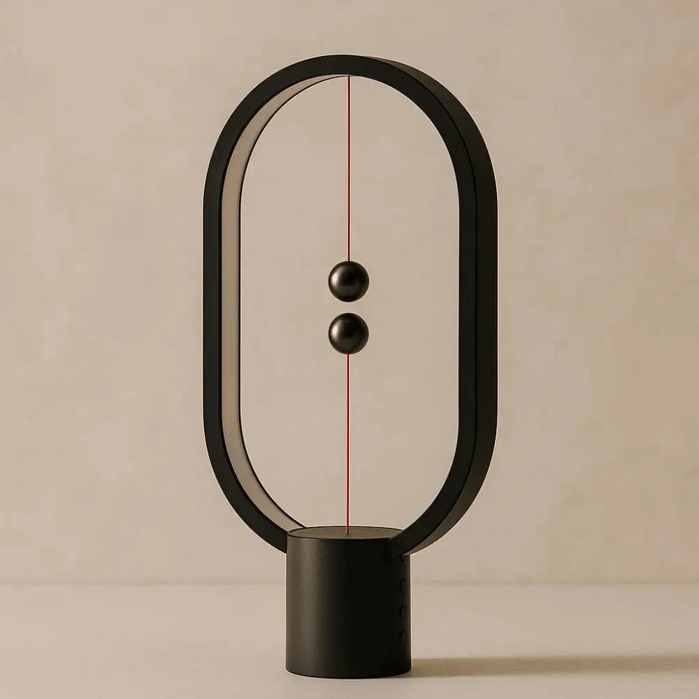 Lampe Magnétique - Lumière Futuriste | Magnetra - Noir |   Delvanie