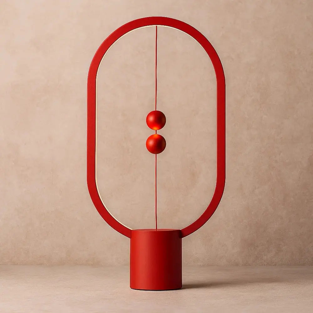 Lampe Magnétique - Lumière Futuriste | Magnetra - Rouge |   Delvanie