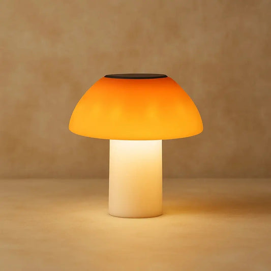 Lampe Jardin Solaire - Champignon Magique Lumineux | Mycelya - Lumière blanche |   Delvanie