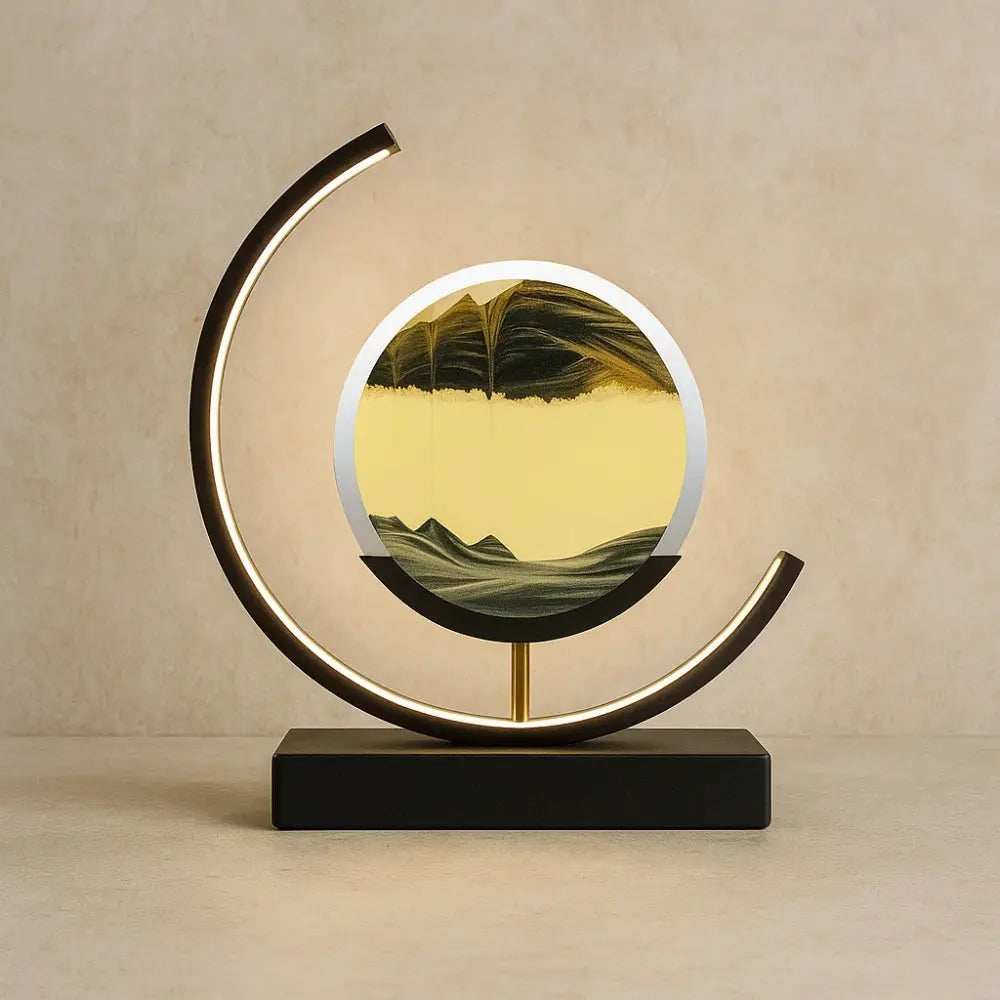 Lampe de Bureau - Voyage Spirituel | Sandora - Noir / Noir |   Delvanie