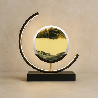 Lampe de Bureau - Voyage Spirituel | Sandora - Noir / Noir |   Delvanie