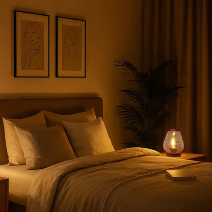 Lampes De Table Sans Fil - Maille Dorée Sculpturale | Dorélya -  |   Delvanie