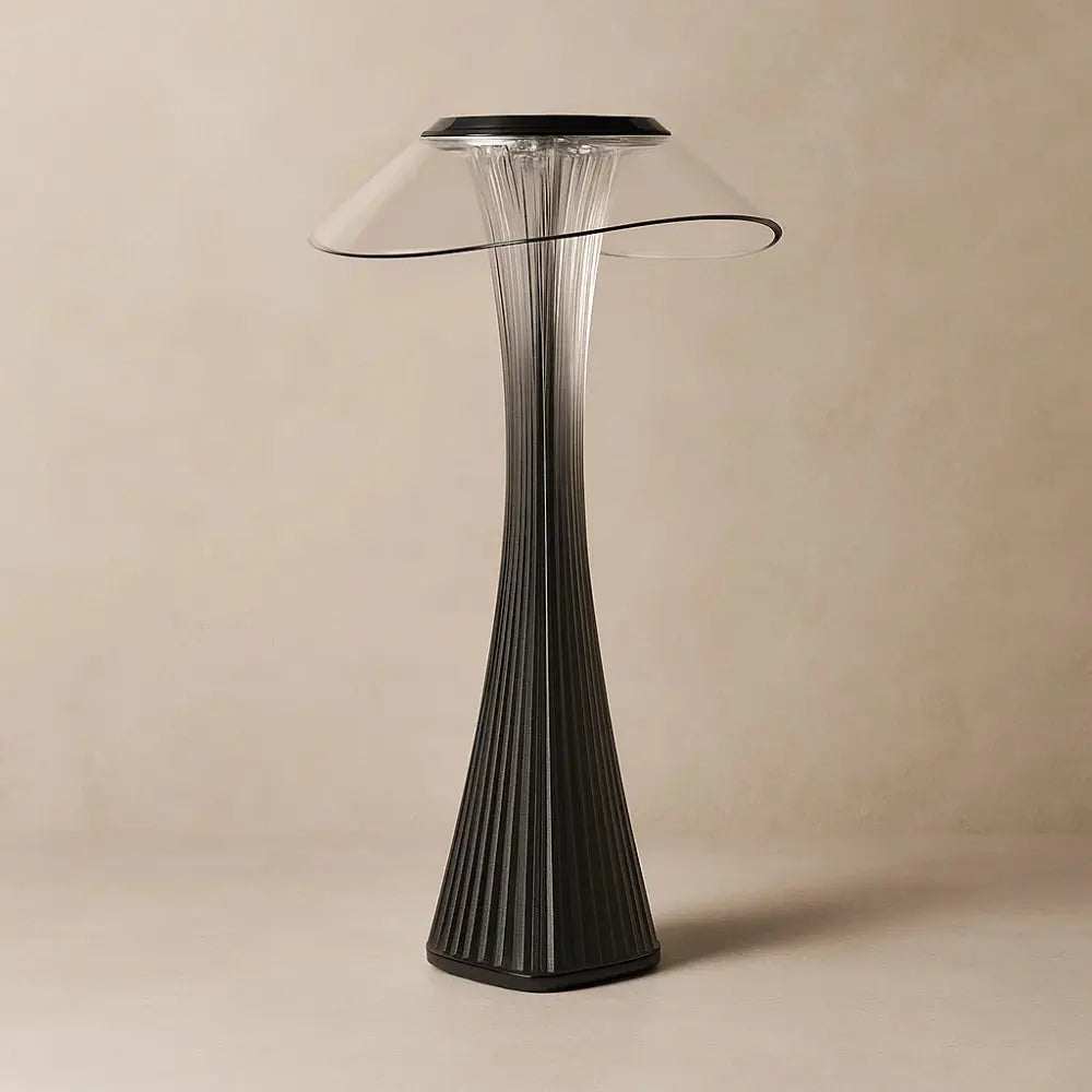 Lampe De Table Led - Cristal Sans Fil Étincelant | Crystalia - Noir |   Delvanie