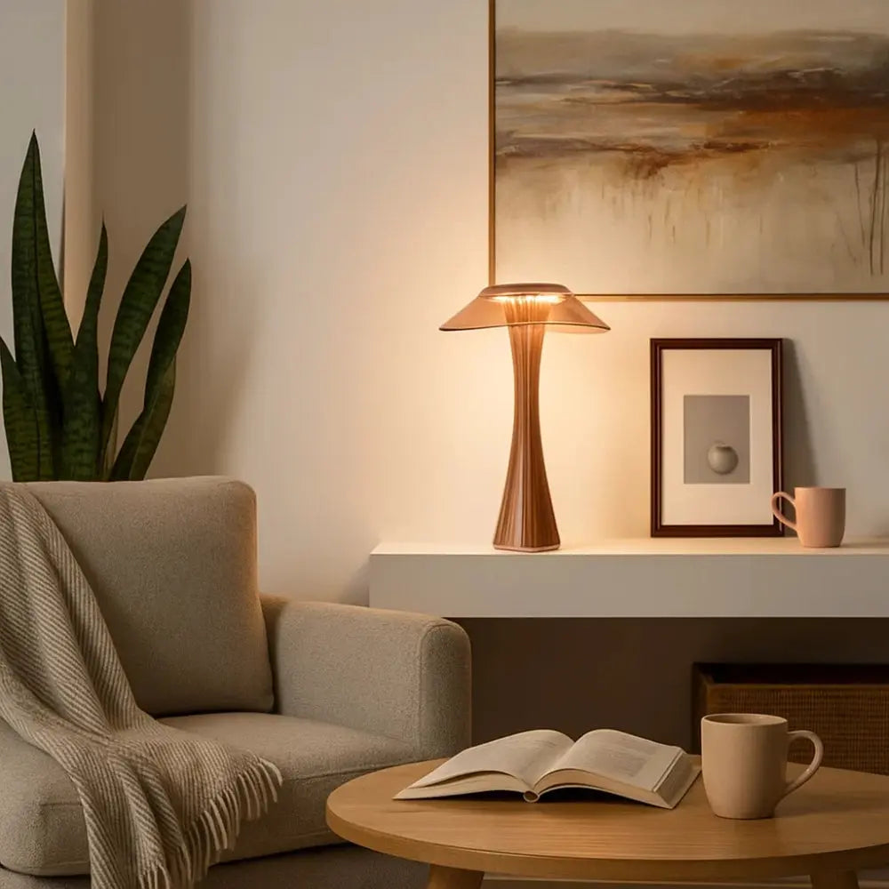 Lampe De Table Led - Cristal Sans Fil Étincelant | Crystalia -  |   Delvanie