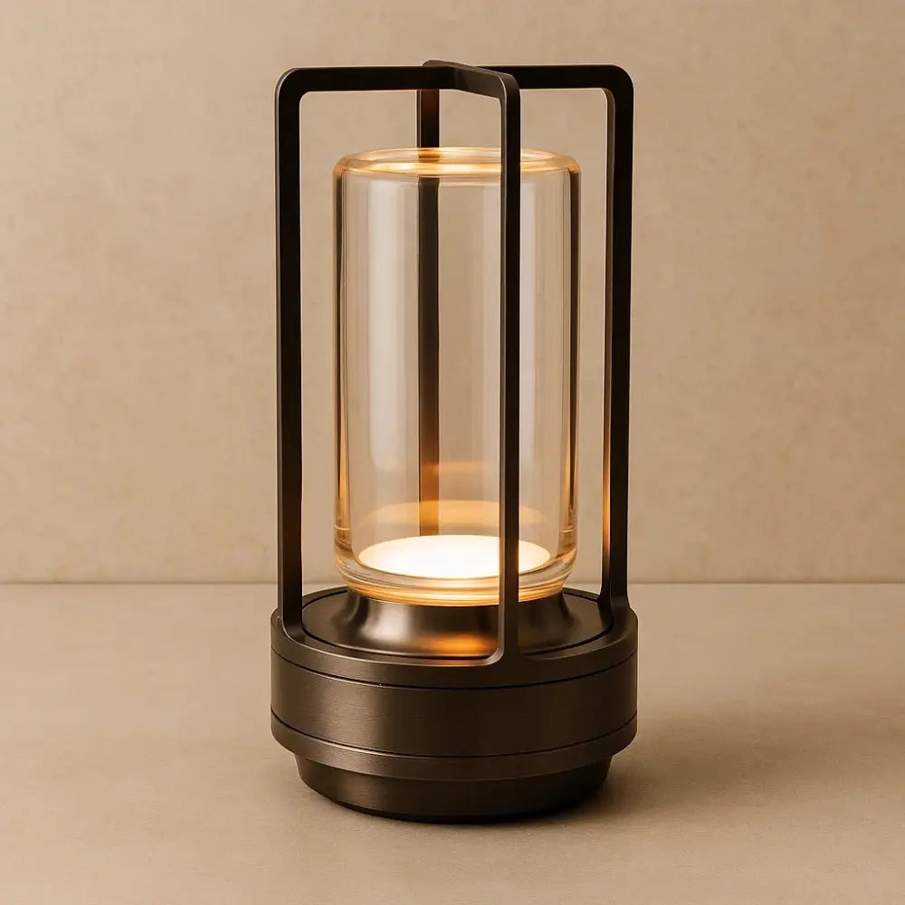 Lampe de Table Sans Fil - Lueur Nomade | Glowfree - Noir |   Delvanie