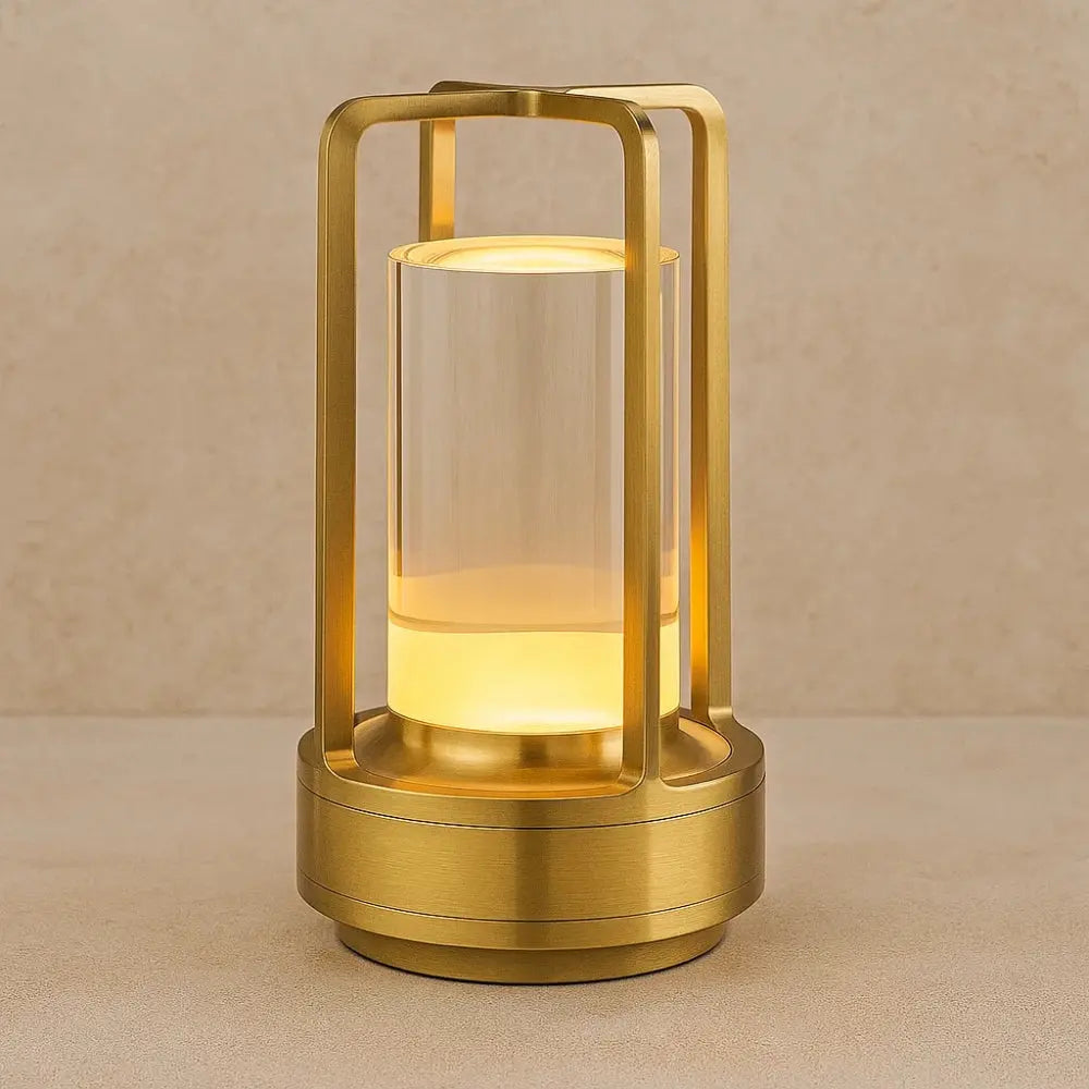 Lampe de Table Sans Fil - Lueur Nomade | Glowfree - Or |   Delvanie