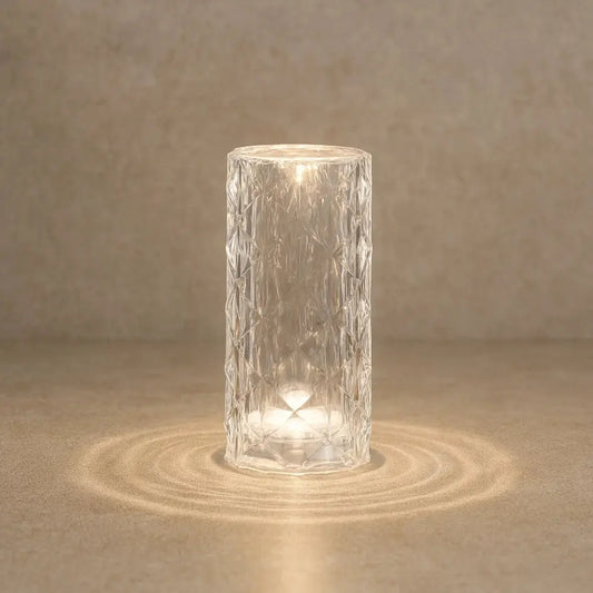 Lampe de Table en Cristal Rose Élégance Chic | Solvyn -  |   Delvanie