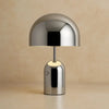 Lampe Champignon Sans Fil - Lueur Champignon Nomade | Morélya - Argenté |   Delvanie