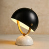 Lampe De Chevet Moderne - Sculpture Marbre Apaisante | Marvella - Ø 27 cm / Blanc chaud |   Delvanie