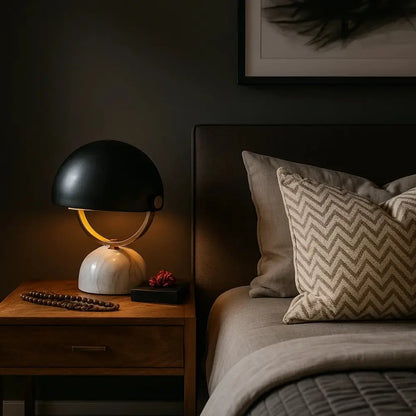 Lampe De Chevet Moderne - Sculpture Marbre Apaisante | Marvella -  |   Delvanie