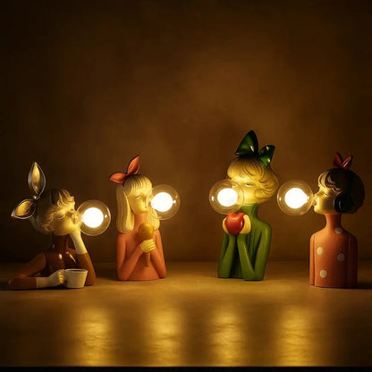 Lampe de Table - Rêve Sucré | Candy Girl - Pack des 4 Soeurs |   Delvanie