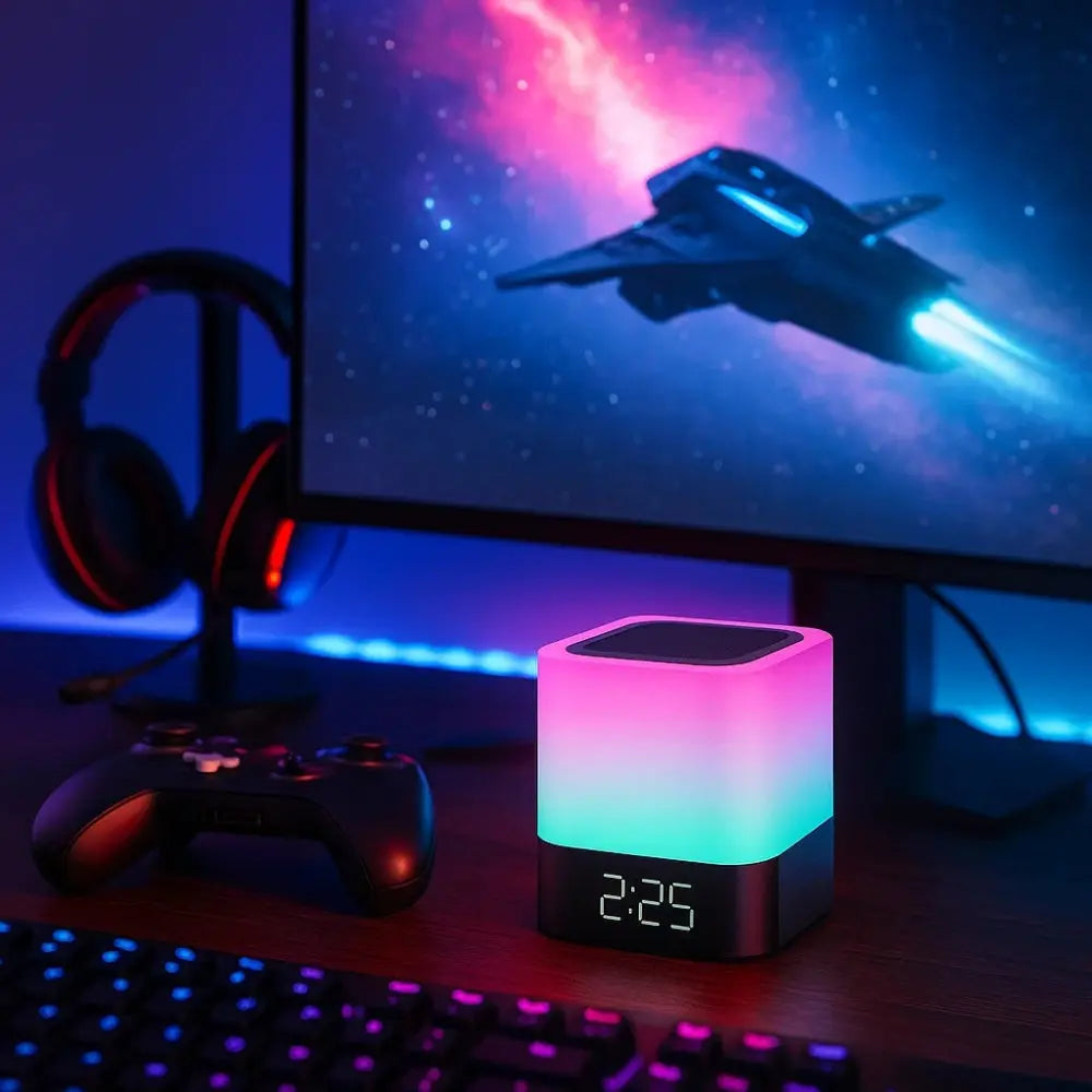 Lampe Enceinte Bluetooth - Lueur Musicale | Sonora -  |   Delvanie